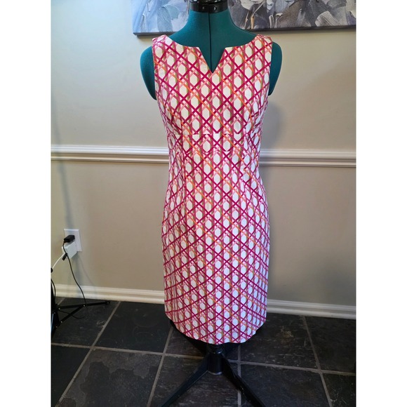 Madison Studio Geometric Print Sleeveless Dress Size 4 (Original Retail $80) - Picture 1 of 4